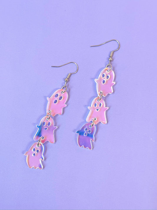 Iridescent Ghost Dangles