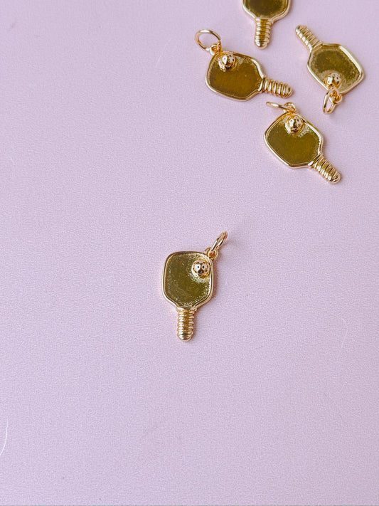 Pickleball Charm (Gold + Silver)