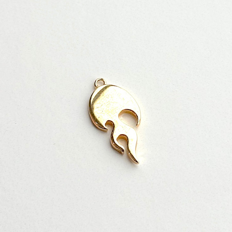 Gold Flame Charm