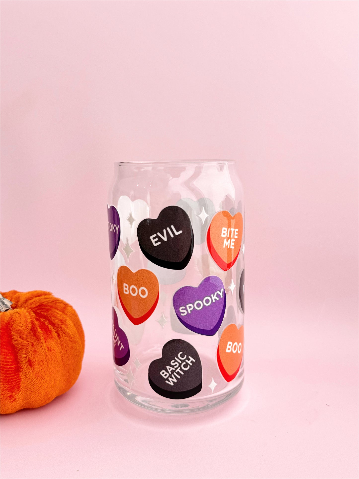 Emo Candy Heart Glass Cup