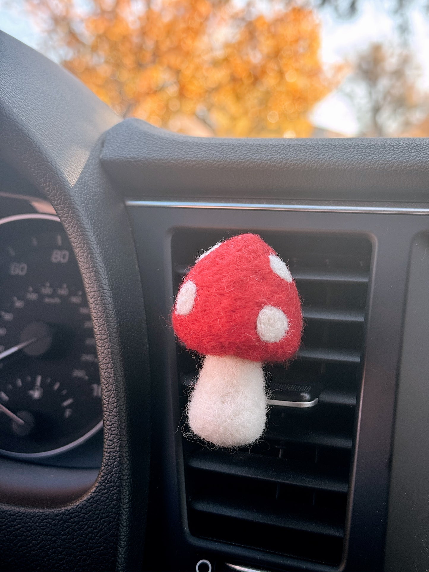 Felt Mushroom Car Vent Clip