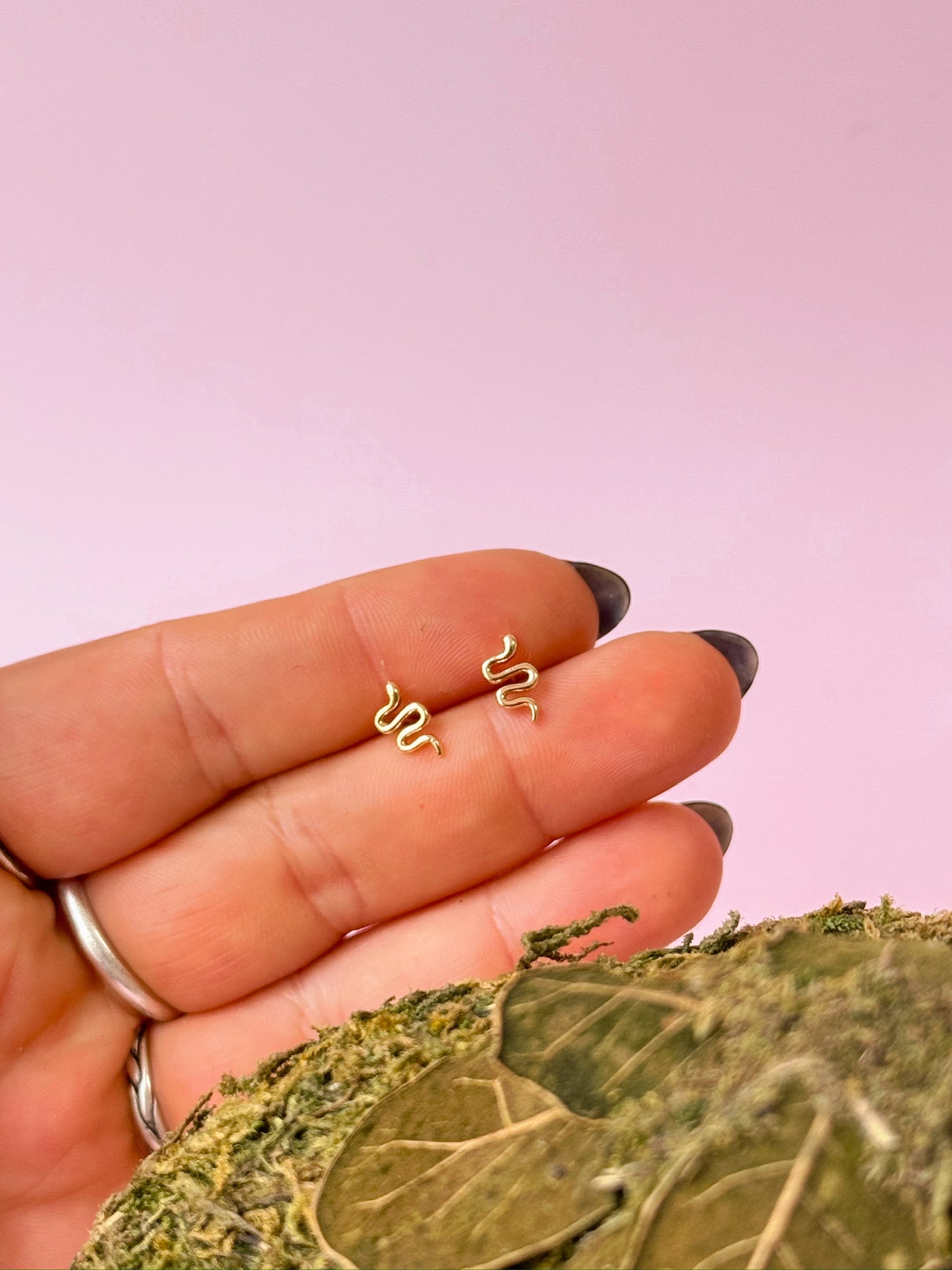 Tiny Snake Studs