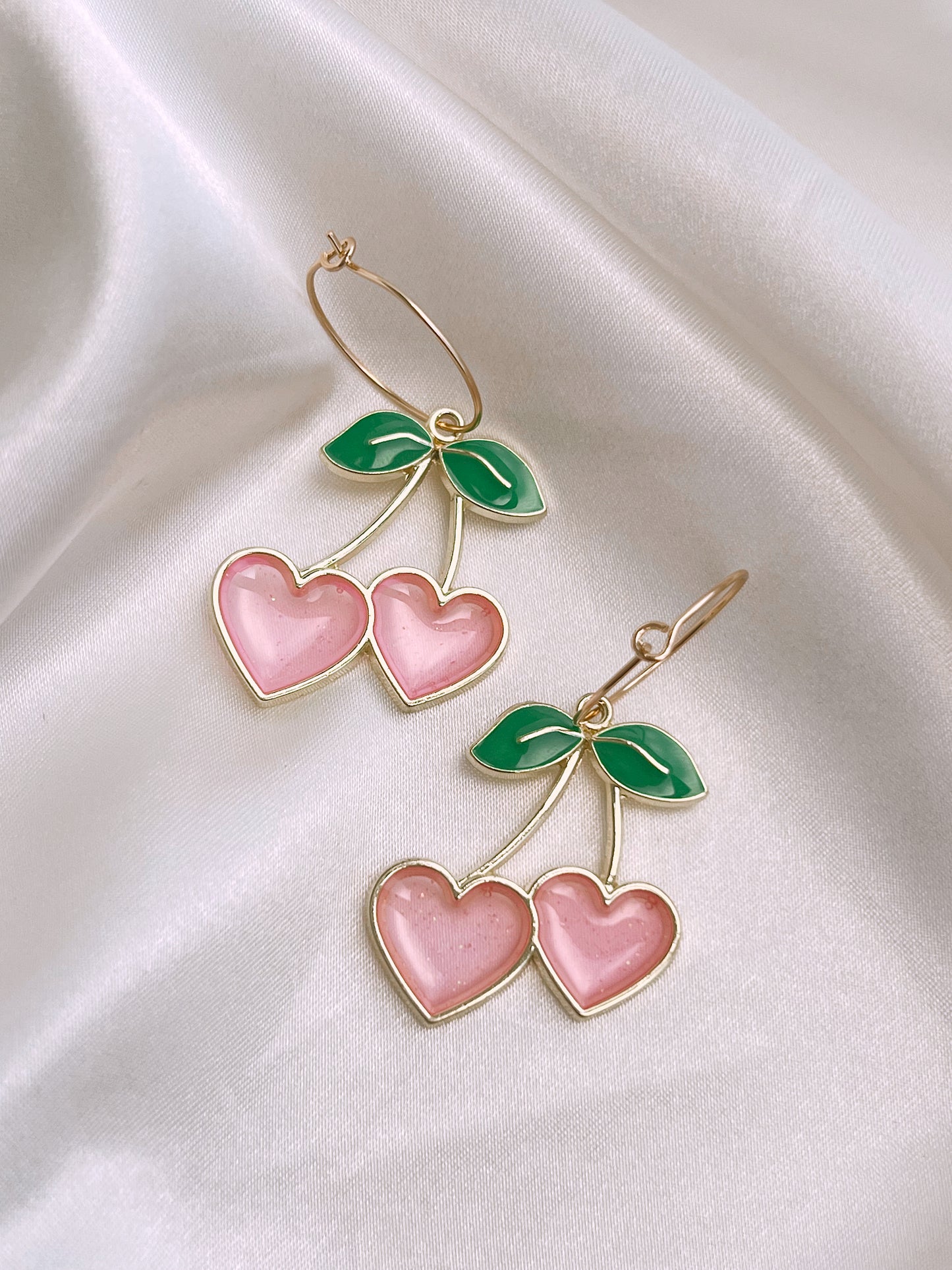 Cherry Heart Hoops