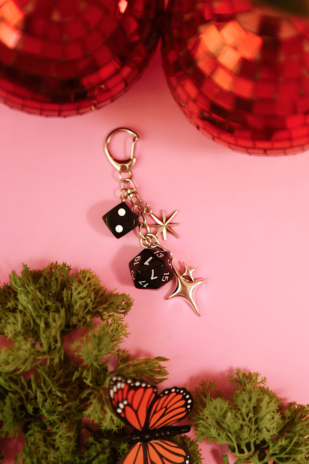 Gamer Girl Silver Keychain