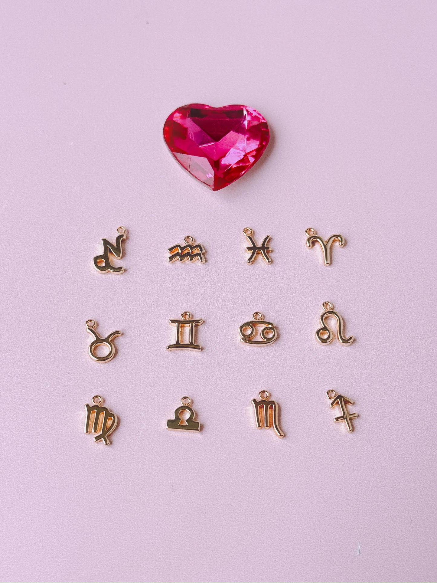 Zodiac Symbol Gold Charm