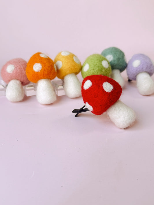 Felt Mushroom Car Vent Clip