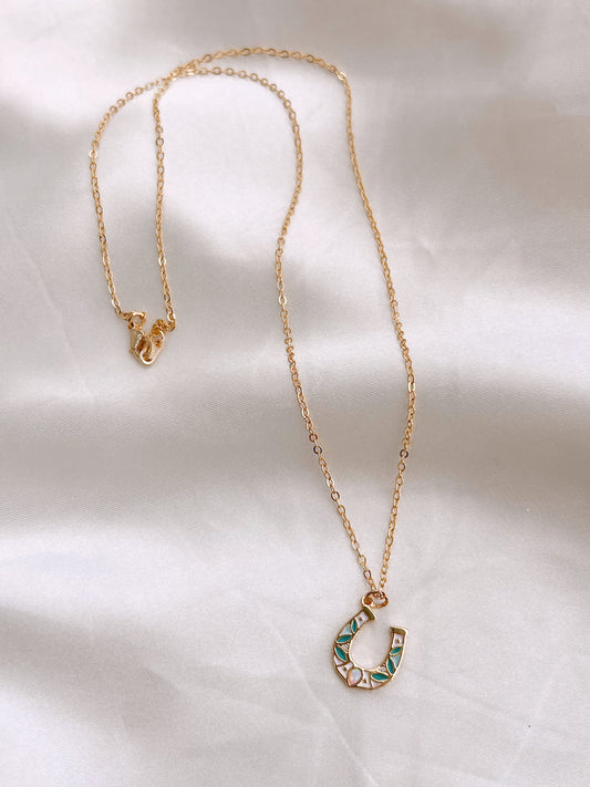 I'm Lucky Gold-Plated Pendant Necklace