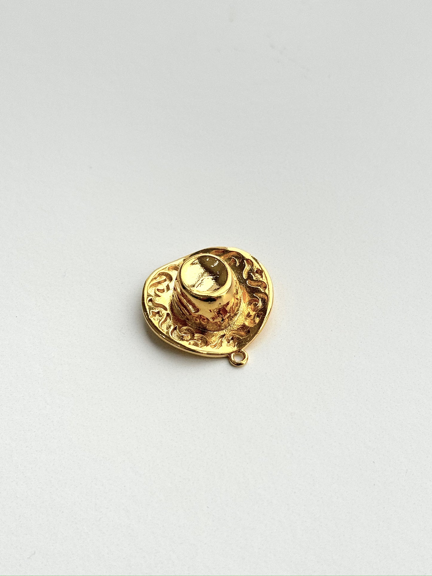 Large Cowboy Hat Charm (Gold + Silver)