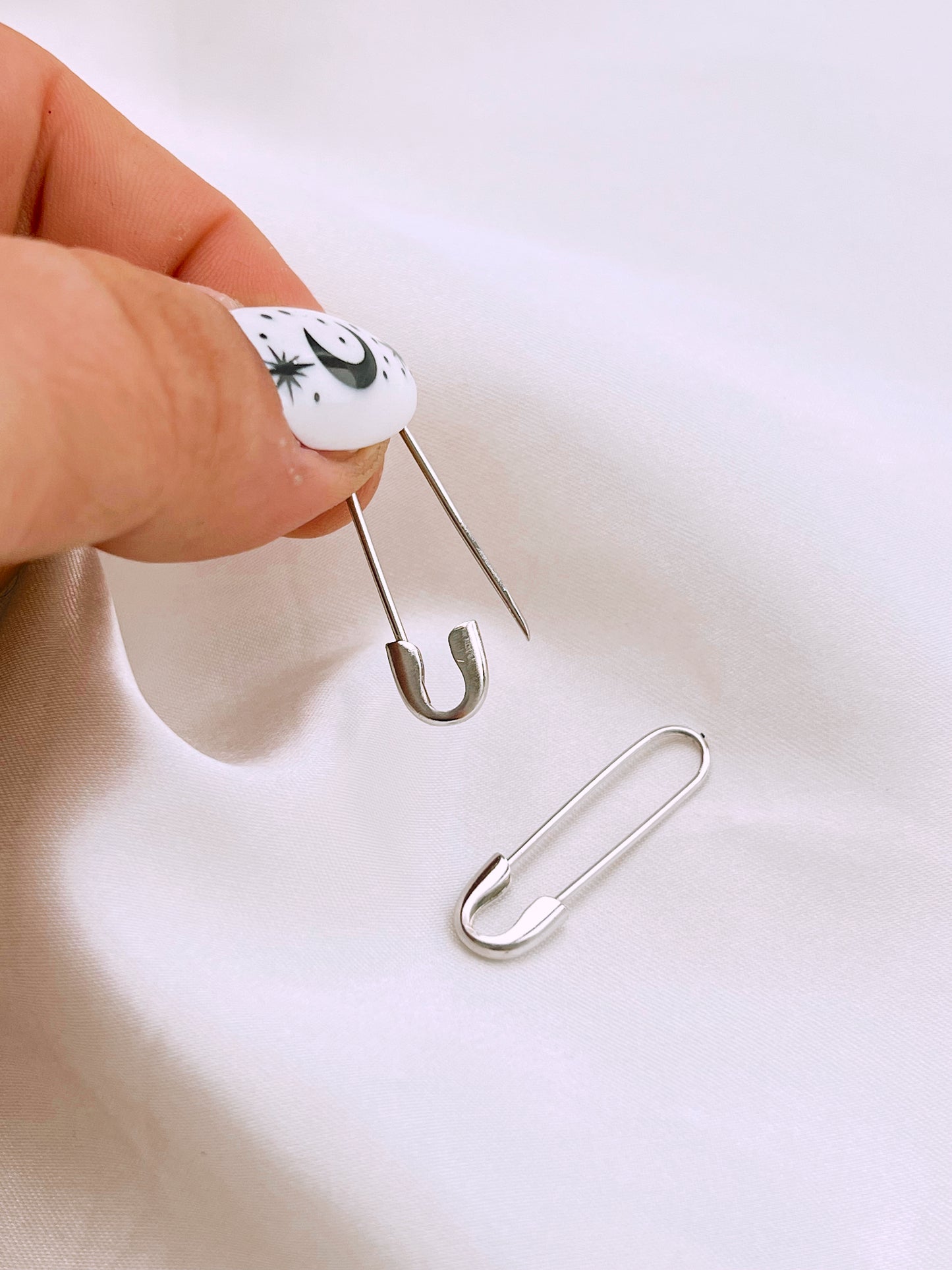 Safety Pin Earrings (Gold + Silver)