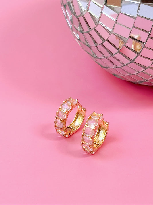 Cherry Blossom Gem Huggies