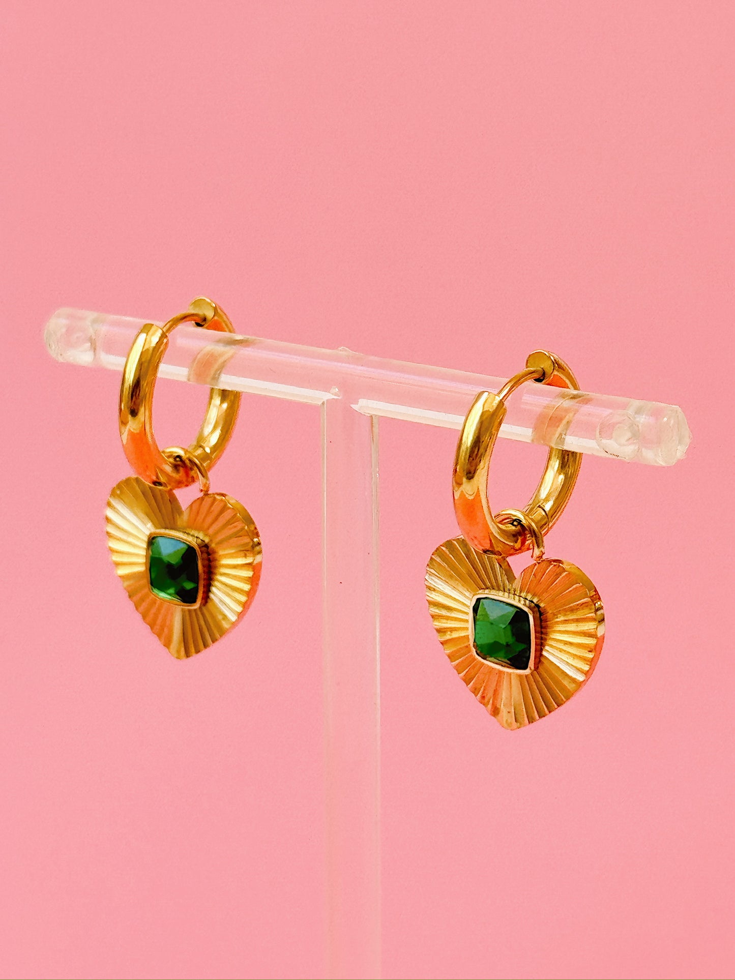 Romantasy Heart Hoops - Emerald