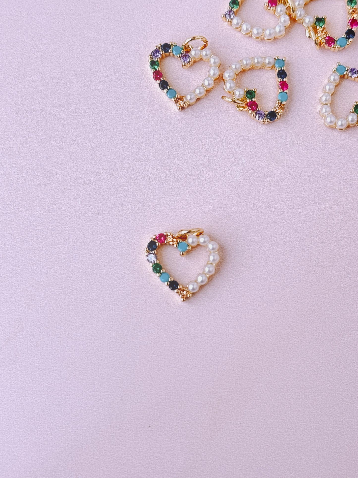 Spectrum Heart Gold Charm