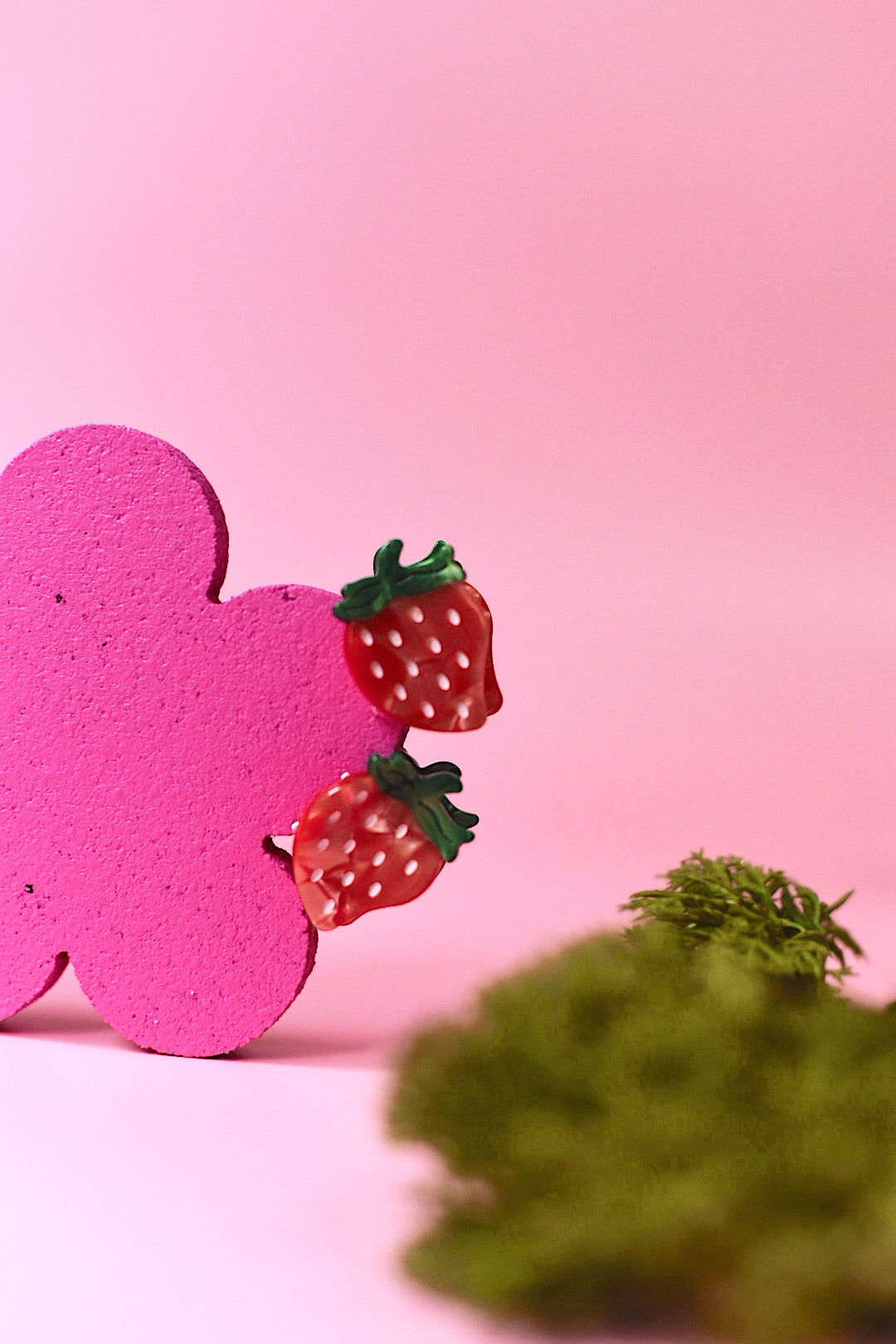 Mini Strawberry Hair Clip Set