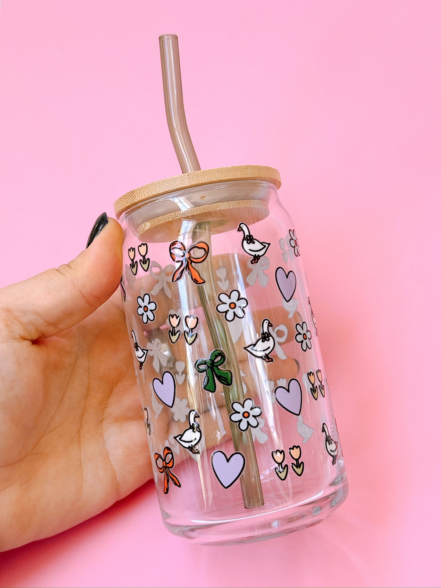 Silly Goose Glass Cup