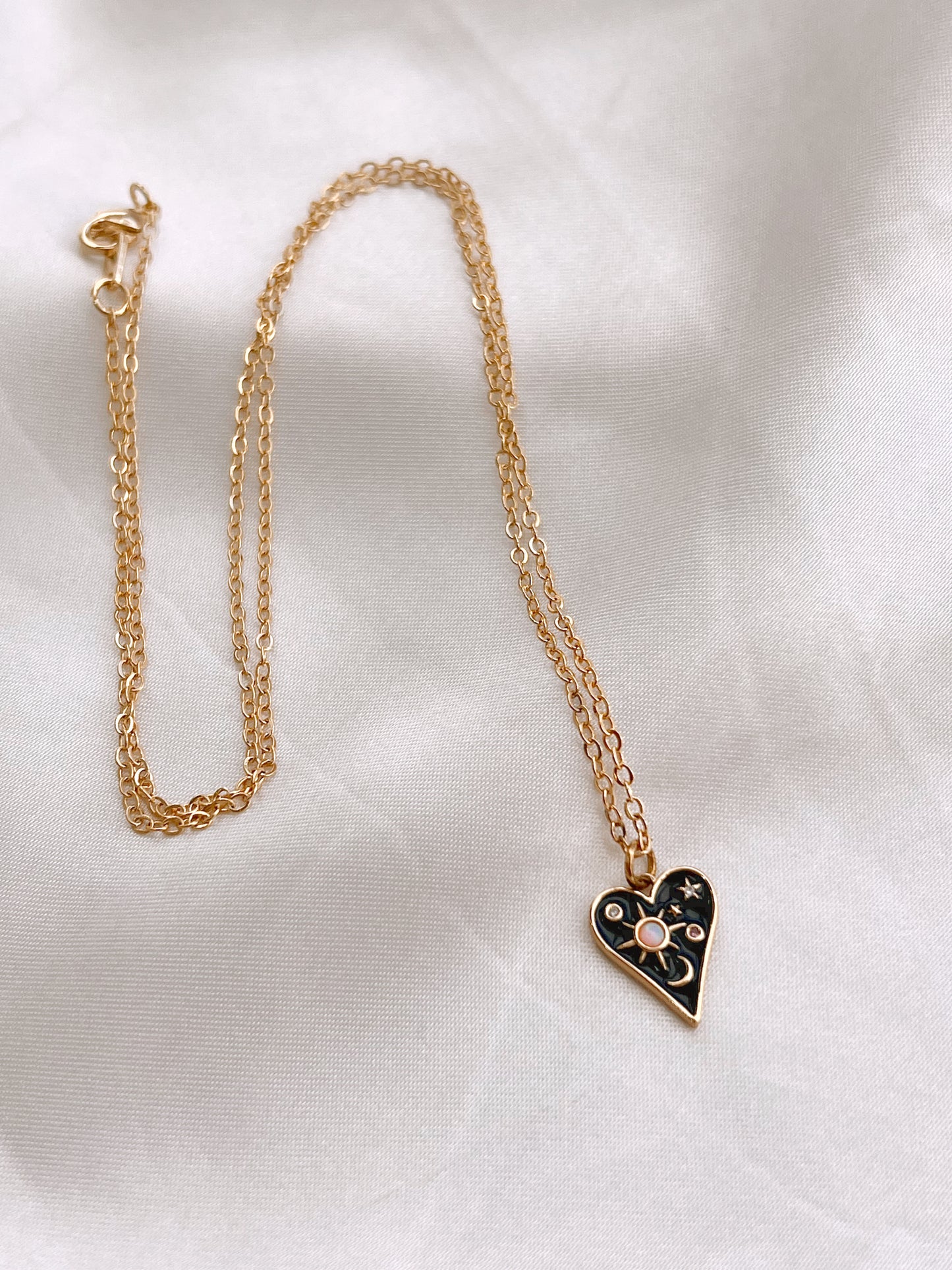 Deep Space Gold-Plated Pendant Necklace