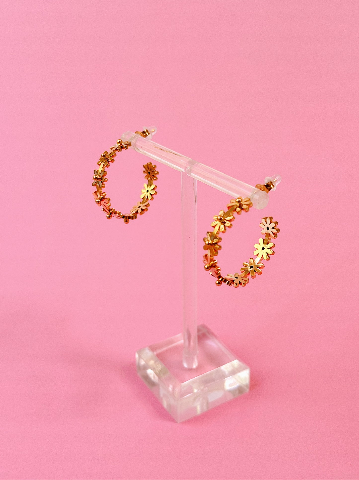 Wildflower Metal Hoops (Gold + Silver)