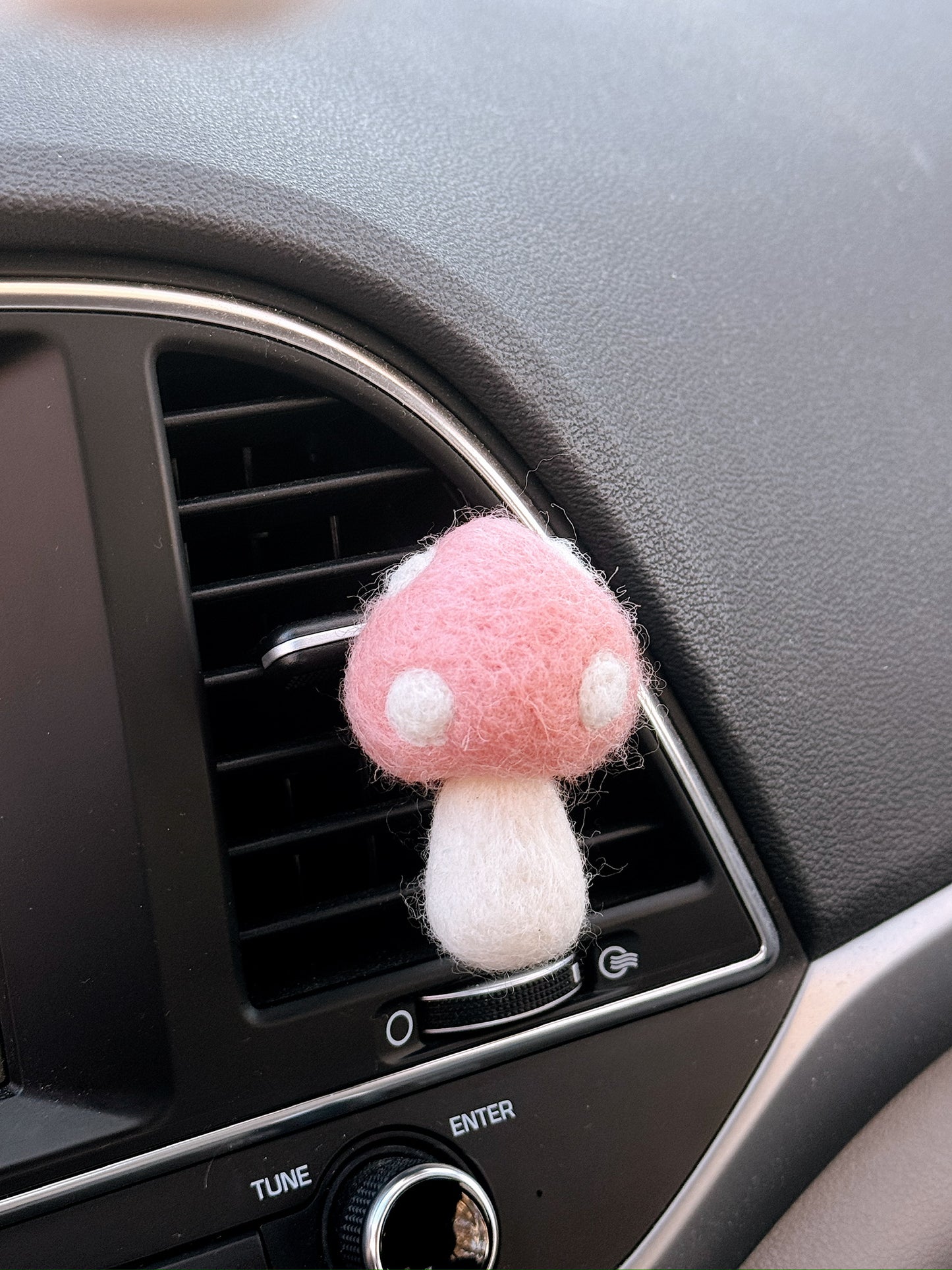 Felt Mushroom Car Vent Clip