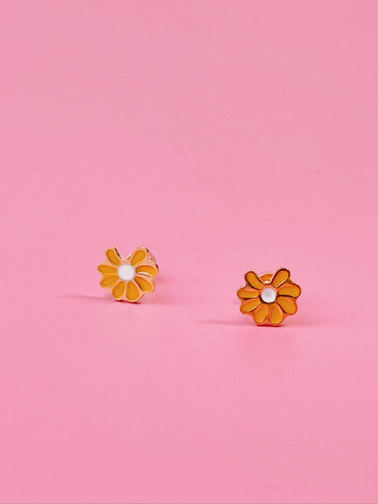 Forget Me Not Flatback Screwback Studs