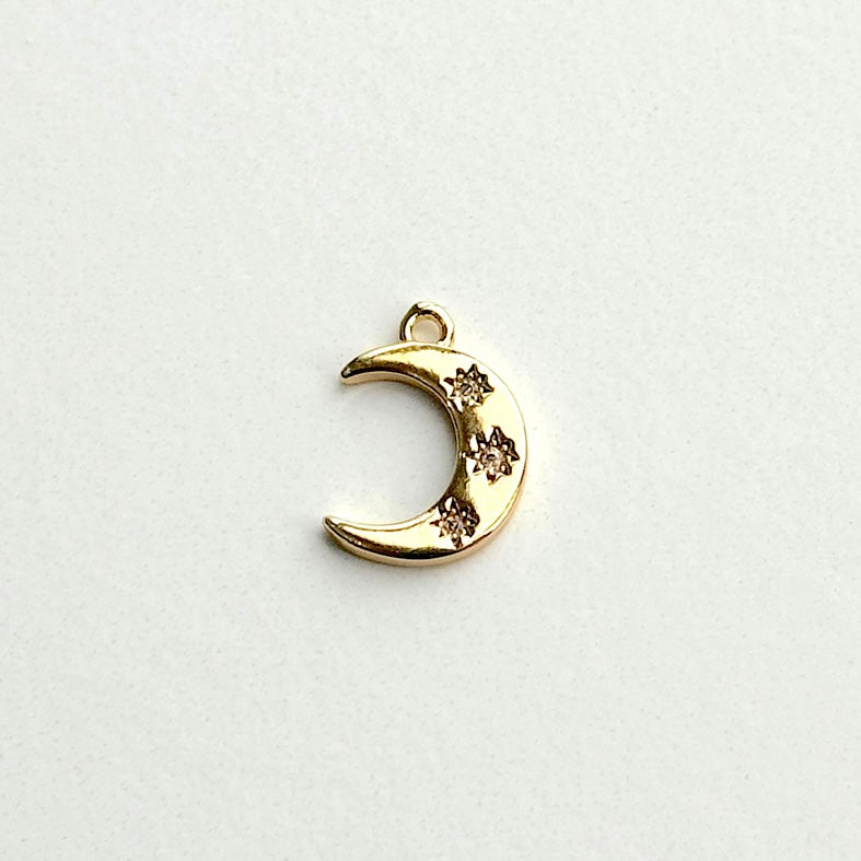 Sparkle Lunar Gold Charm