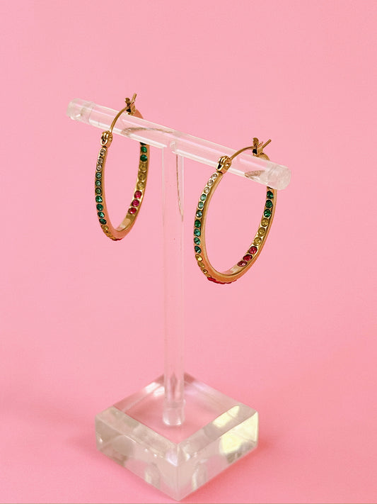 Gold Cosmic Candy Hoops