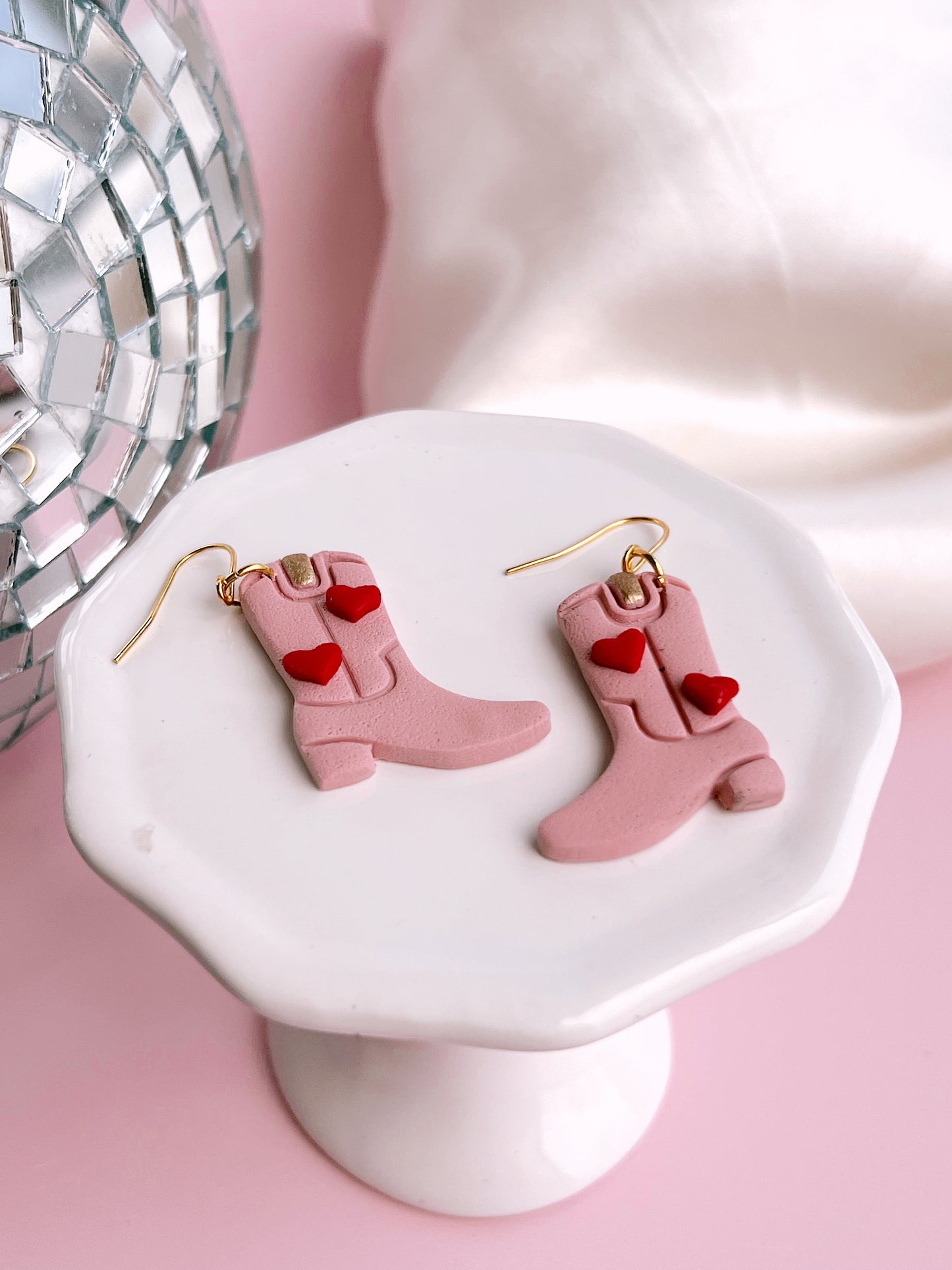 Lover Boots Polymer Clay Earrings