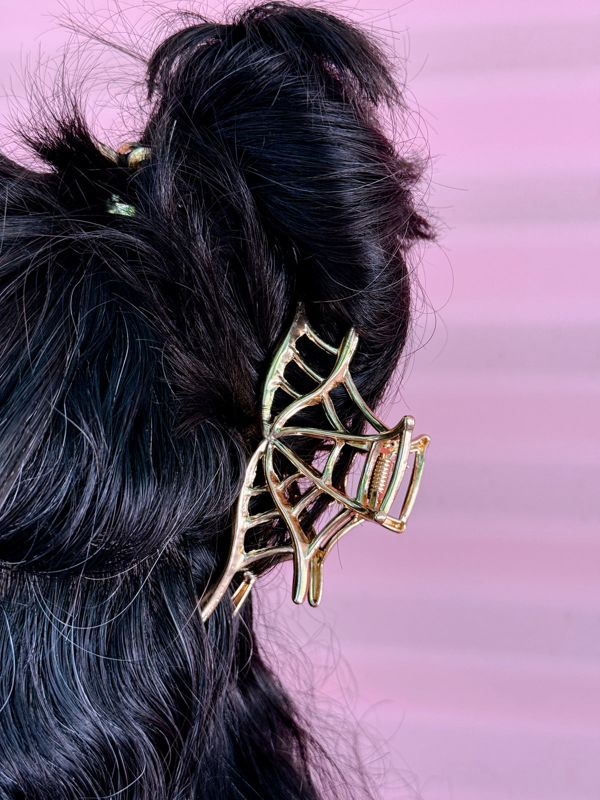 Spiderweb Metal Hair Claw