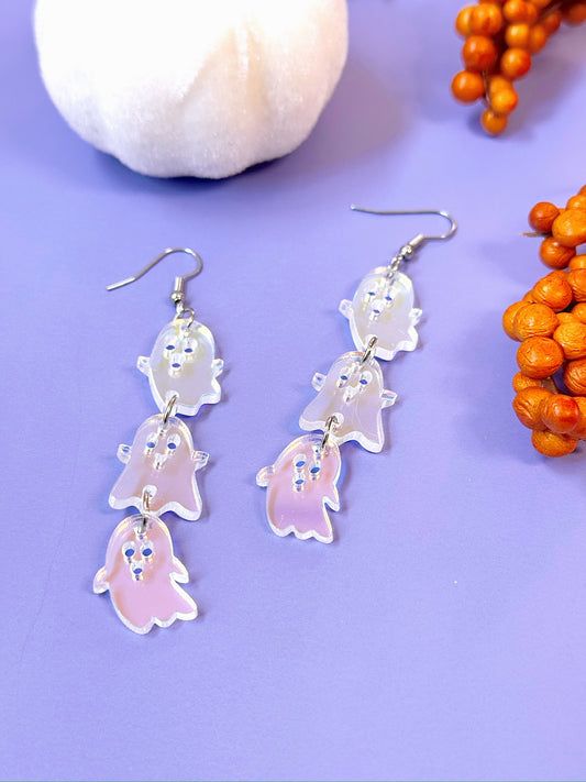 Iridescent Ghost Dangles