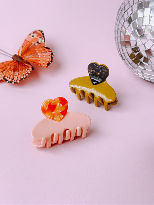 Mini Sweetheart Hair Claw Clip