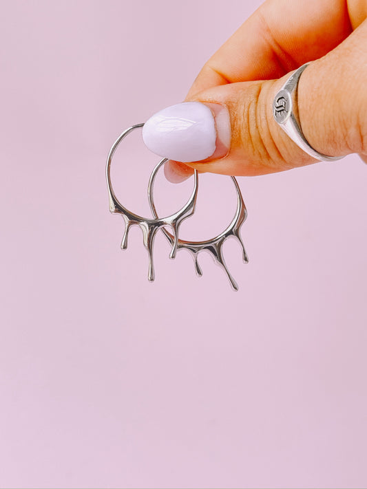 Honey Drip Hoops (Gold + Silver)