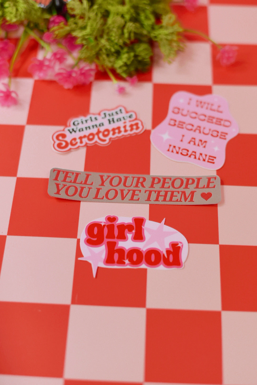 Tell Your People You Love Them Mirror Sticker
