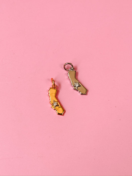 California State Charm (Gold + Silver)