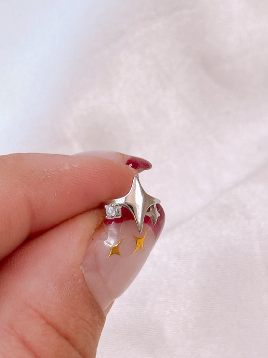 Muse Silver Ear Cuff