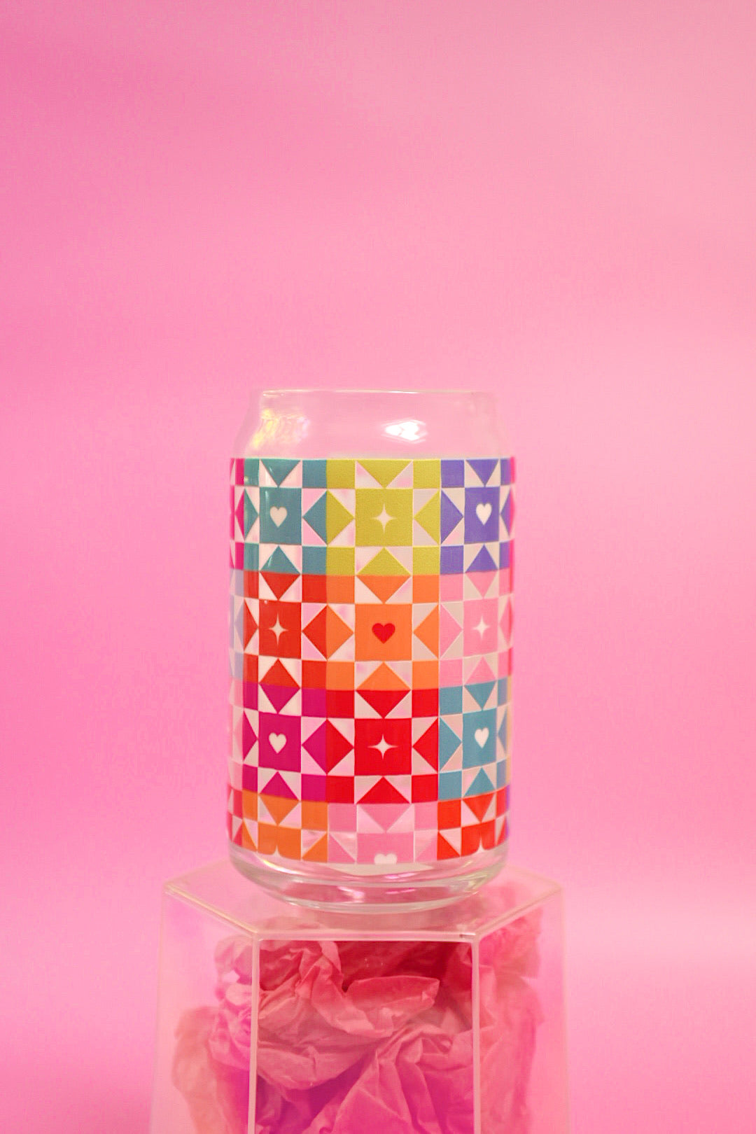Quilted Glass Cup