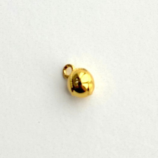 Small Gold Baseball Charm