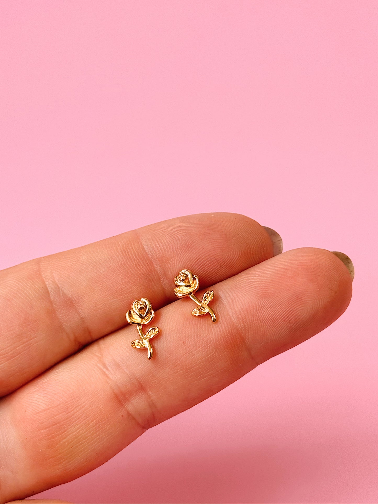 Rosey Studs (Gold + Silver)