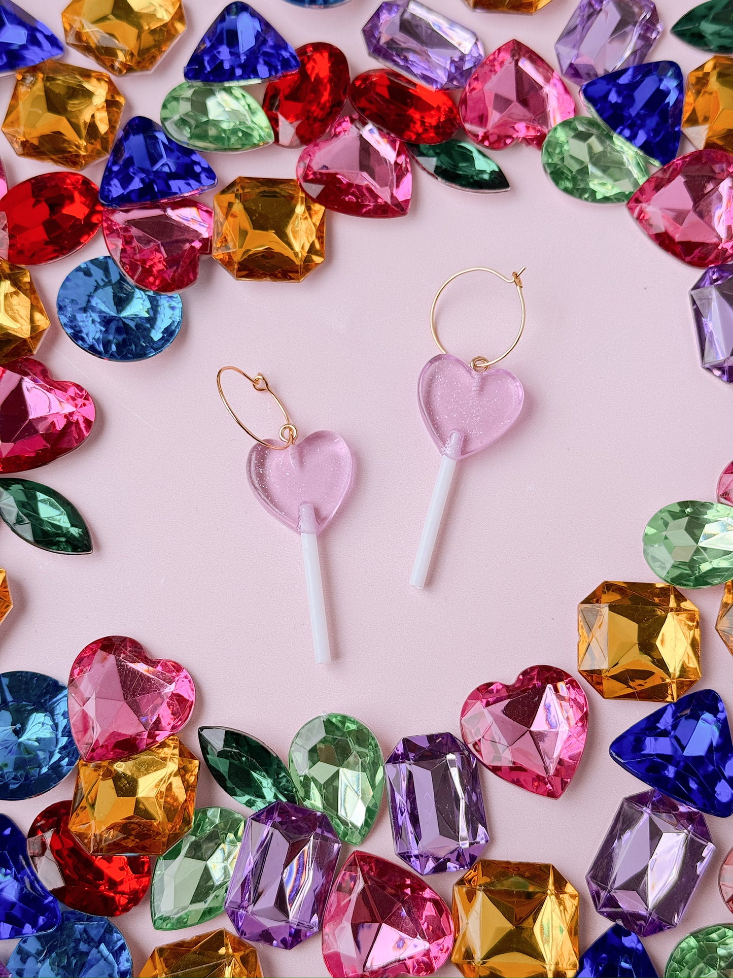Such A Sucker Glitter Lollipop Hoops