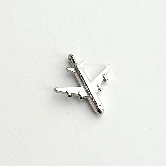 Airplane Charm (Gold + Silver)