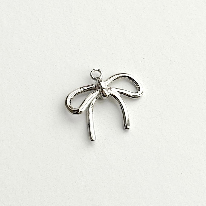 Ribbon Charm (Gold + Silver)