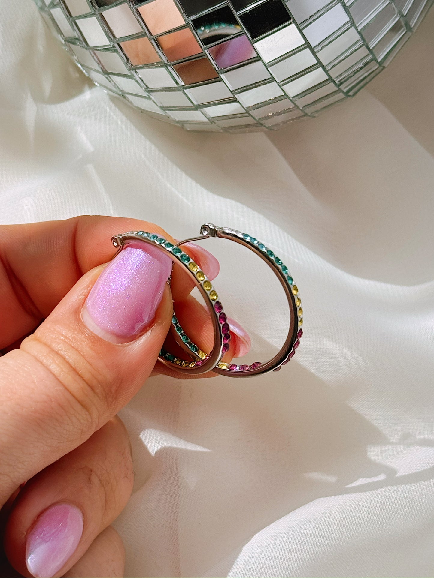 Cosmic Candy Hoops (Gold + Silver)