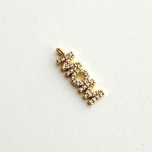 Sparkle MOM Charm (Gold + Silver)