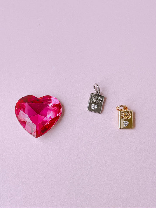Passport Charm (Gold + Silver)