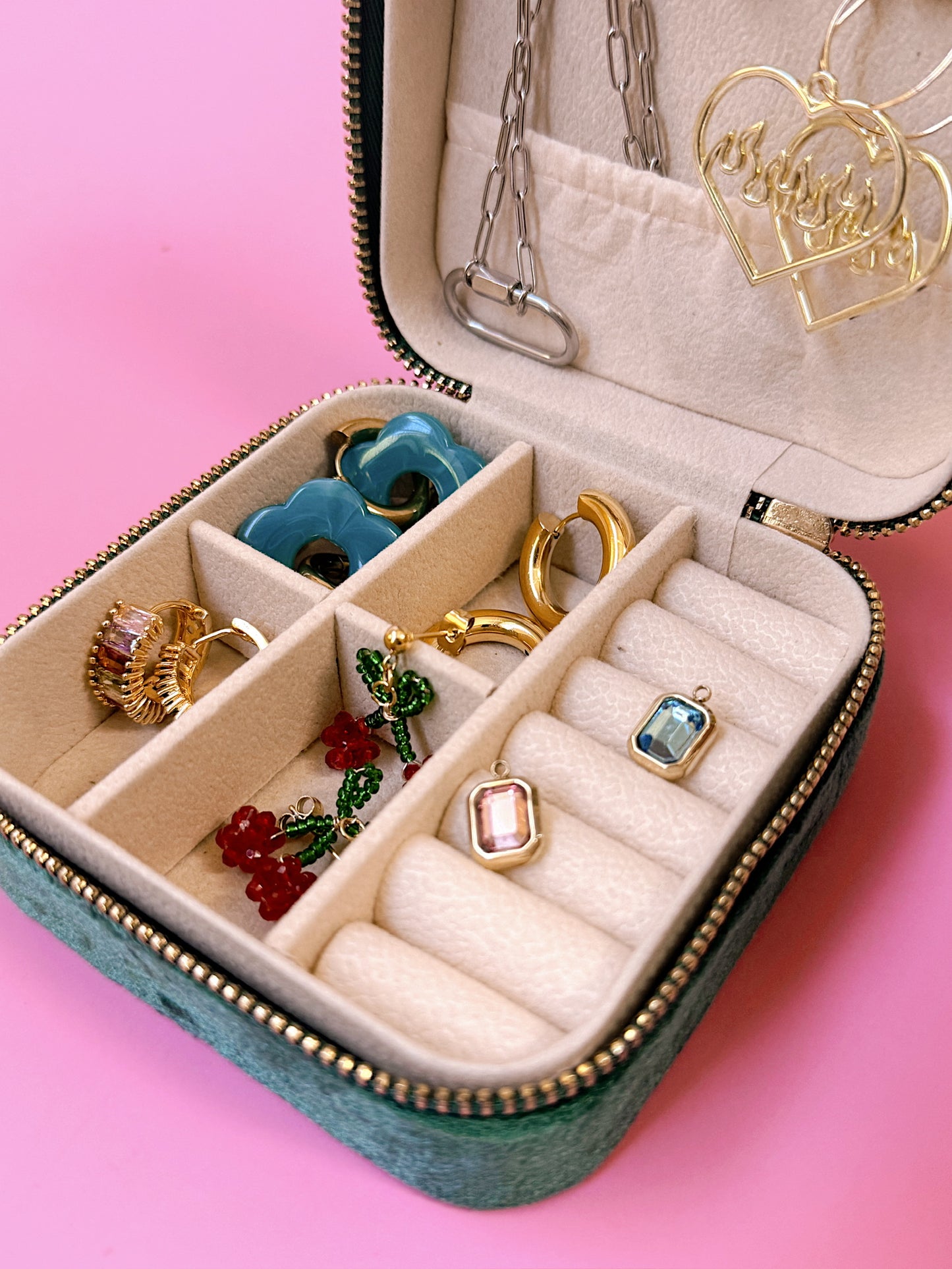 Velvet Jewelry Travel Case