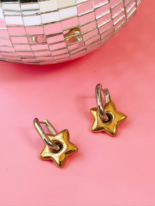 Mixed Metal Orion Hoops