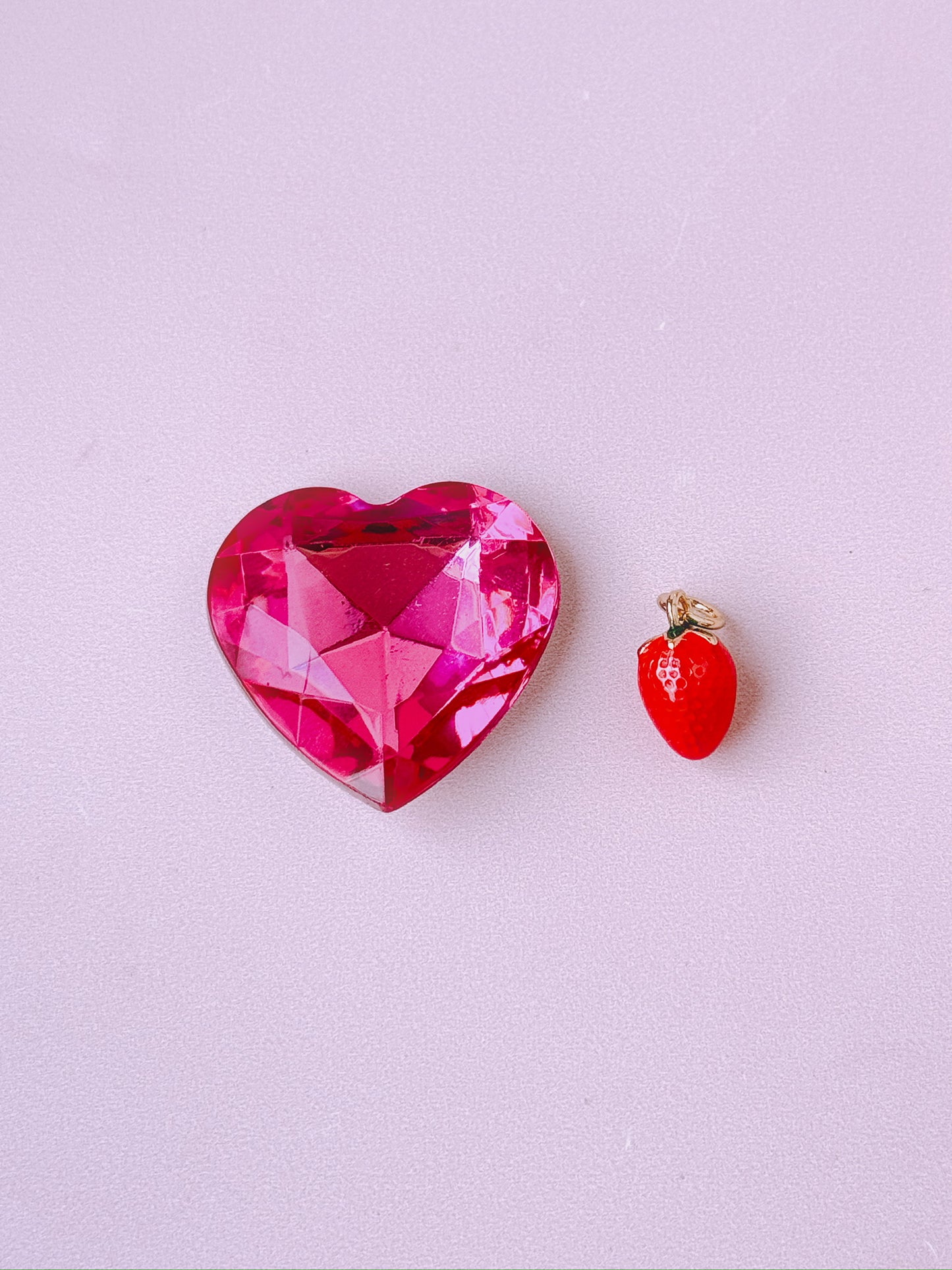 Realistic Strawberry Gold Charm