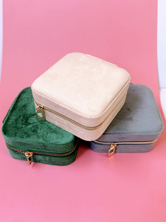 Velvet Jewelry Travel Case