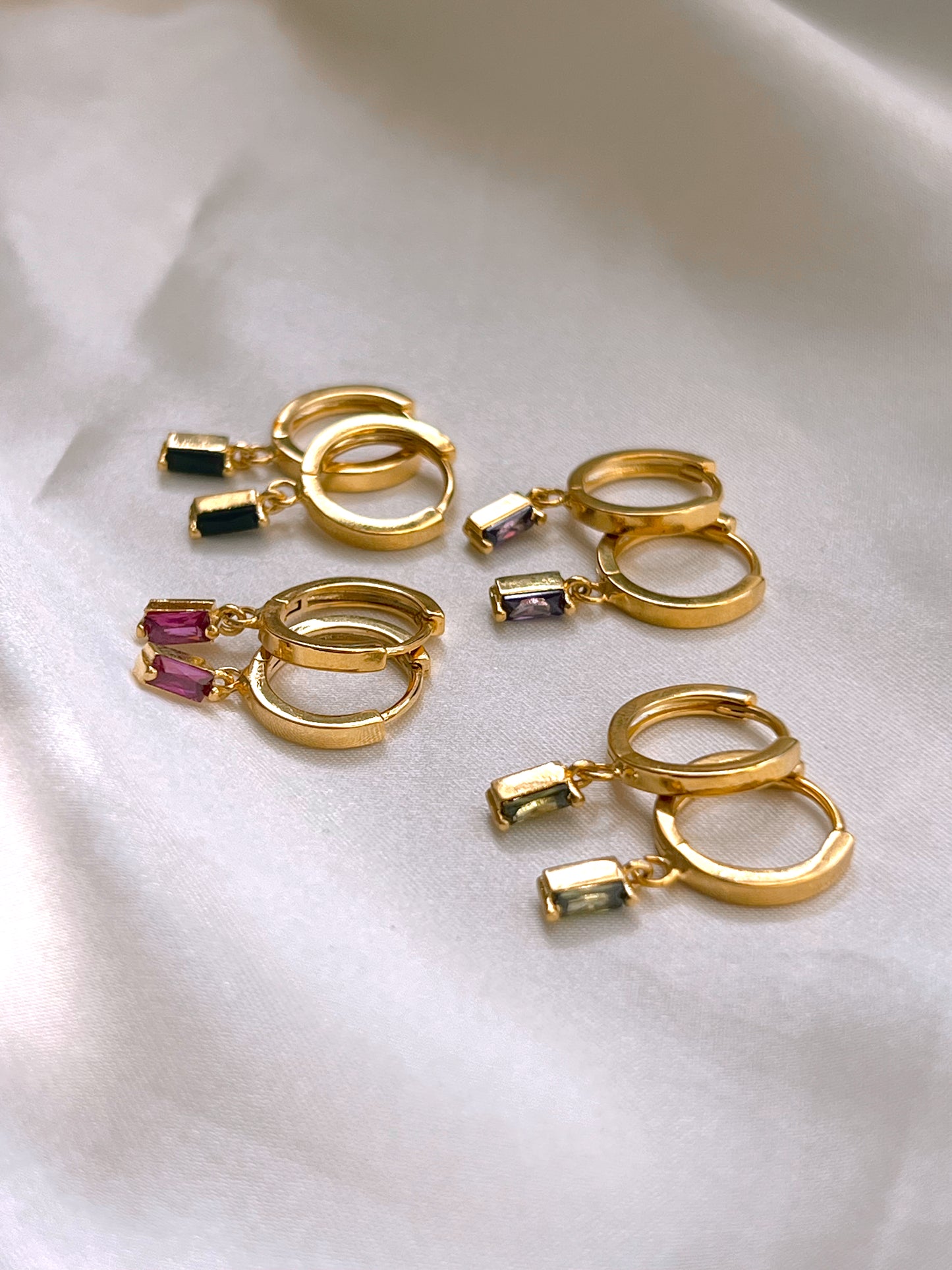 Single Jewel Huggies (7 colors)