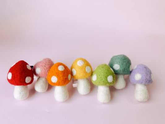 Felt Mushroom Car Vent Clip