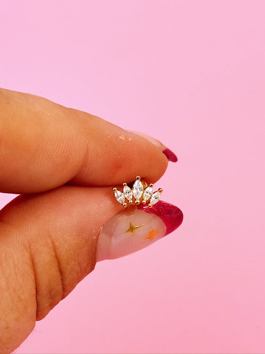 Queen of All Screw-back Stud - Single