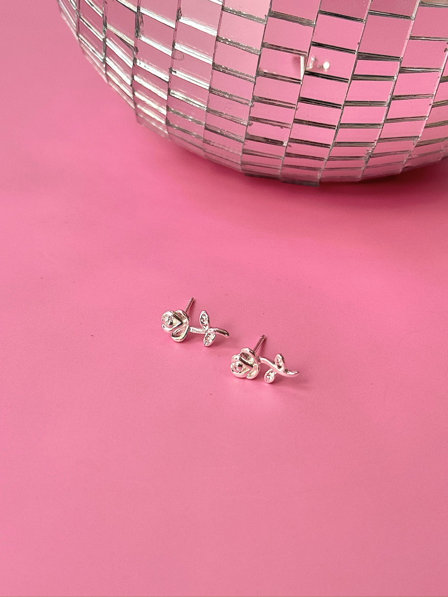Rosey Studs (Gold + Silver)