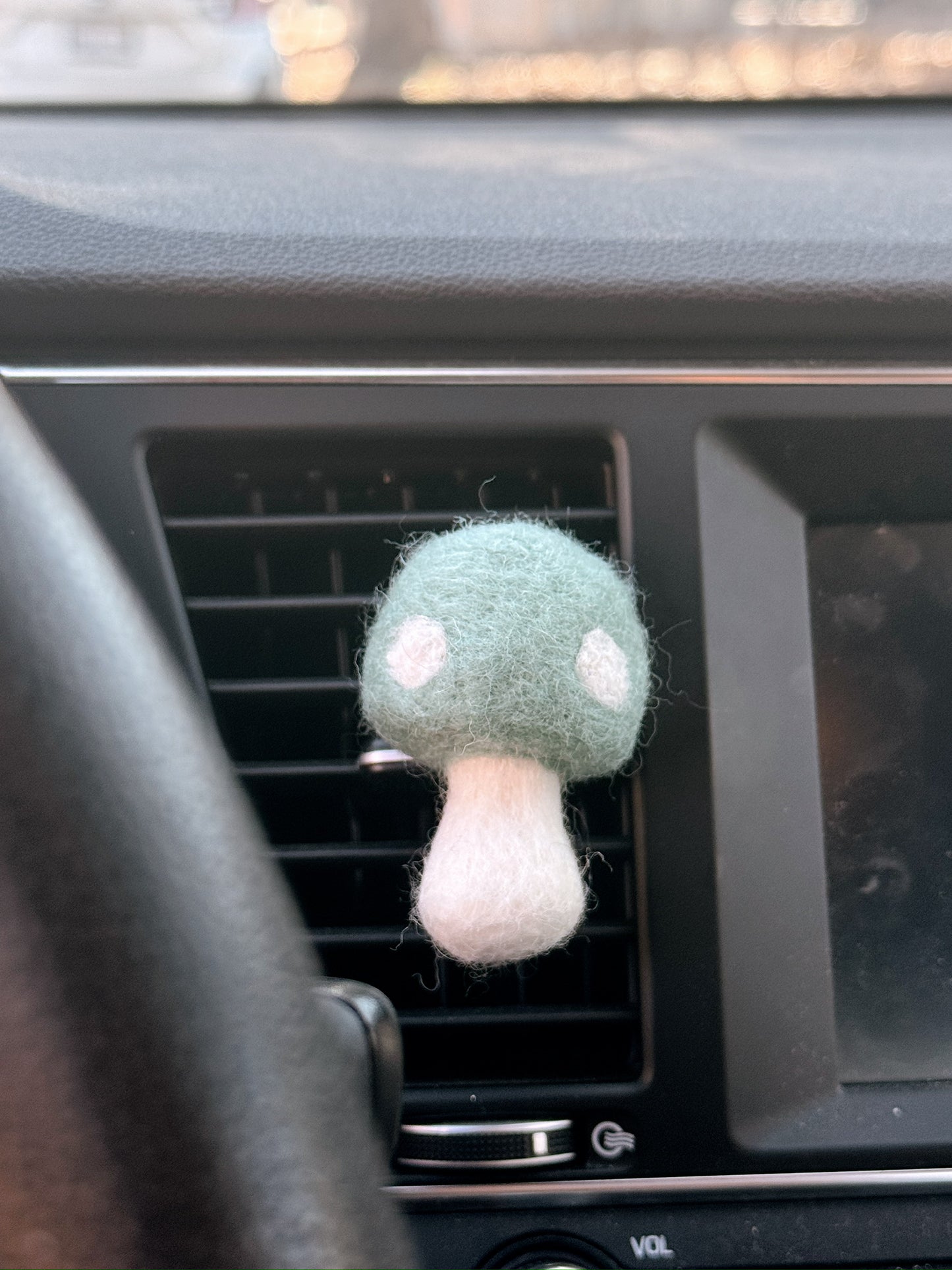 Felt Mushroom Car Vent Clip